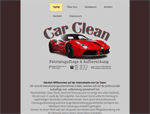 Tablet Screenshot of car-clean-online.de